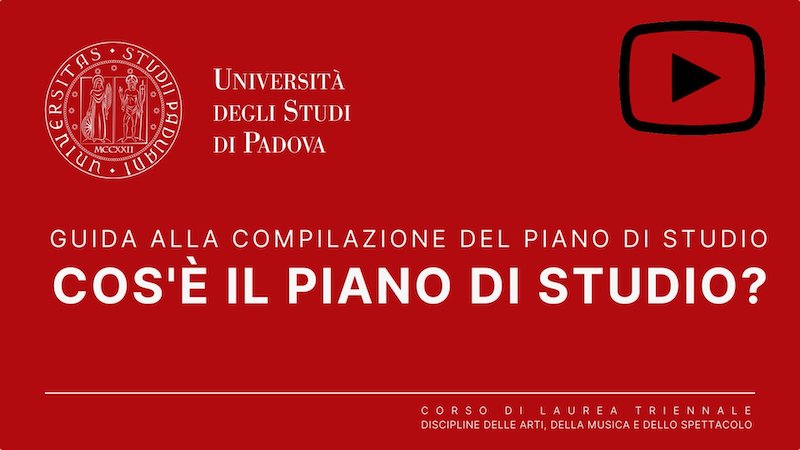 Corso: CORSO DI LAUREA MAGISTRALE IN SCIENZE DELLO SPETTACOLO E